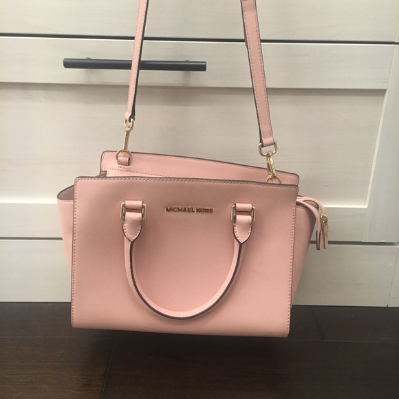 michael kors selma saffiano leather medium satchel